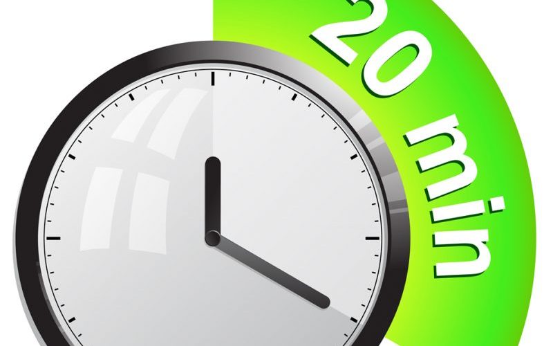 Don’t forget to stop – 20 + rule